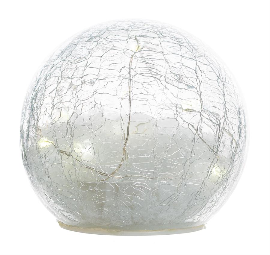 4" Clear LED Snow Orb