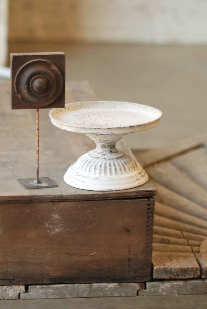6" Atessa Pedestal in Cream