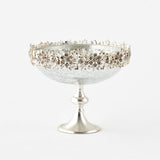 Crystal Adorned Pedestal Bowl *