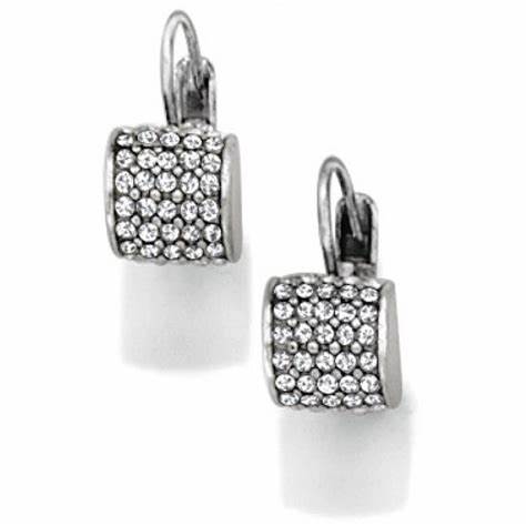 Meridian Petite Leverback Earrings-Silver