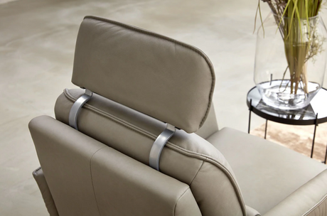 Aura Swivel Recliner in Stahl