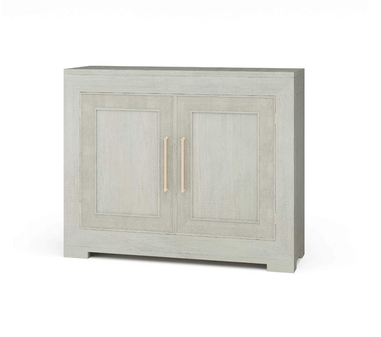 Fleet 2 Door Sideboard w/ Rattan in Off White / Rattan White