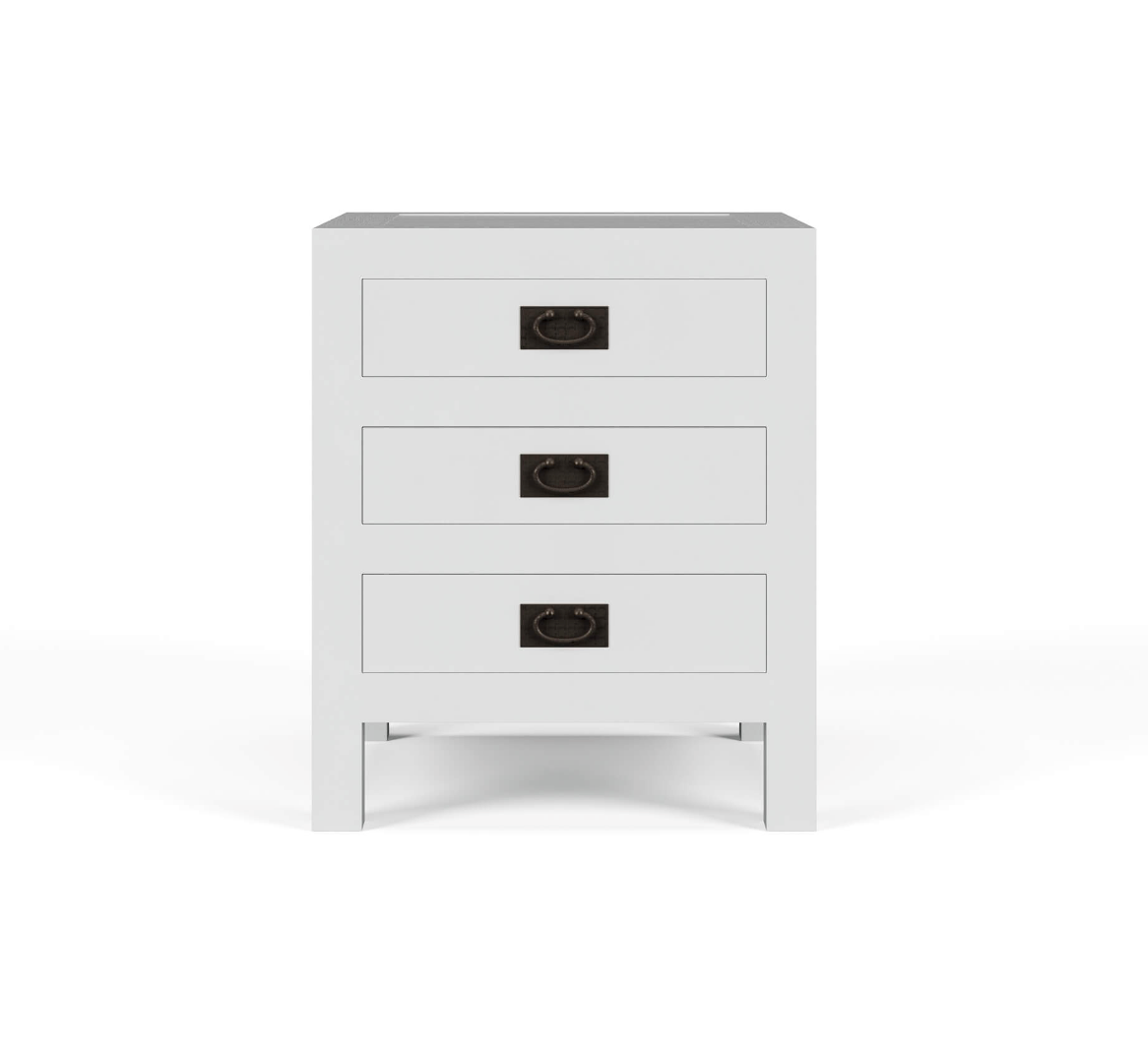 Kagu End Table in True White