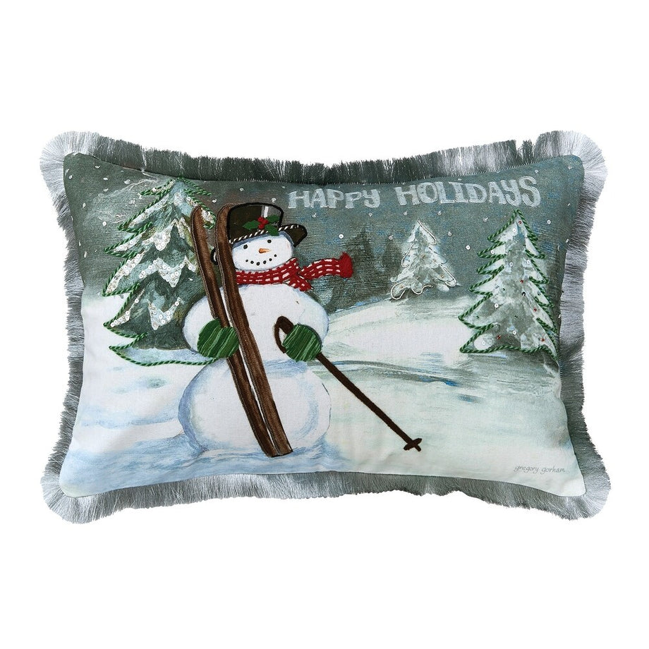 Wicklow Christmas Pillow - Snowman