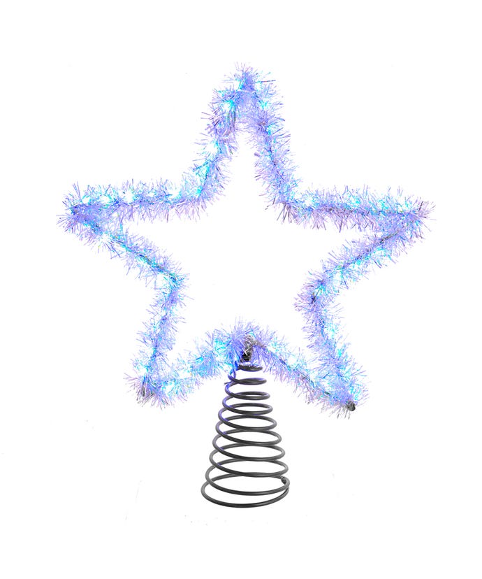 12.2" Tinsel LED Tree Star Topper *