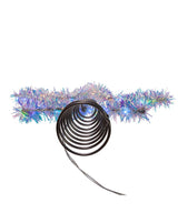 12.2" Silver LED Tinsel Tree Star Topper