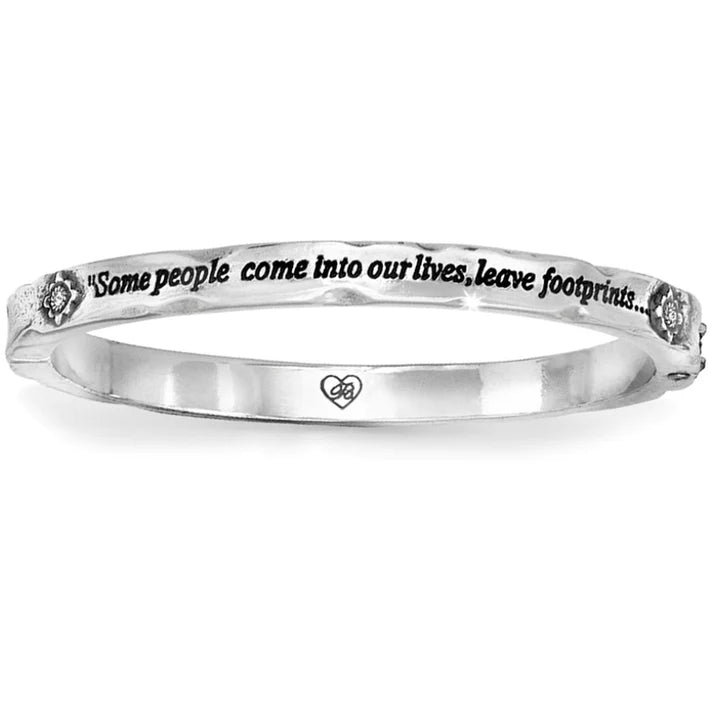 SIL/STN Footprints Bangle