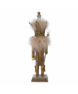 16" Hollywood Plat./Gold Glitter King Nutcracker