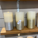 Ombre Metallic Water Wick Candle + Remote *