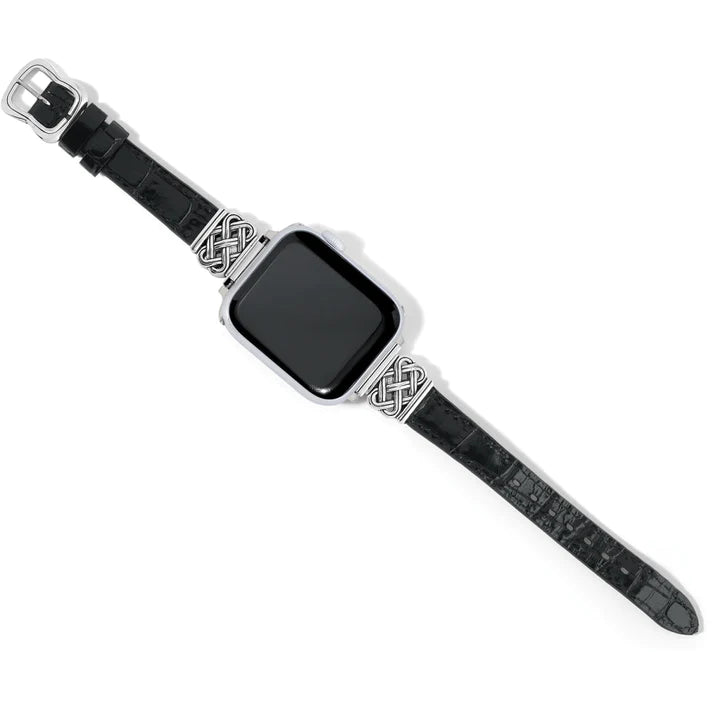 Interlok Reversible Watch Band-Black-Brown