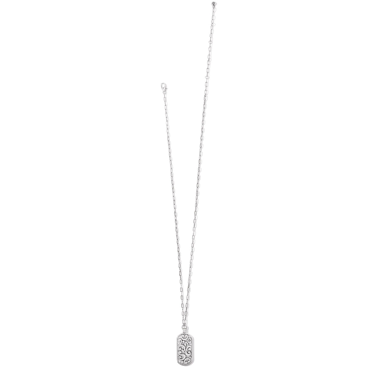 Contempo Token Tag Long Necklace