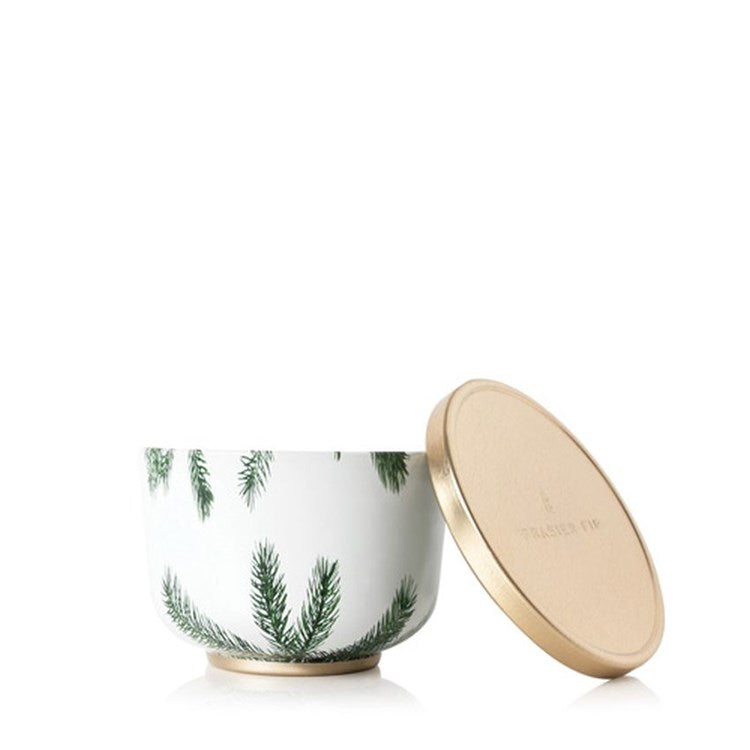 Frasier Fir Poured Candle Tin, Gold Lid *