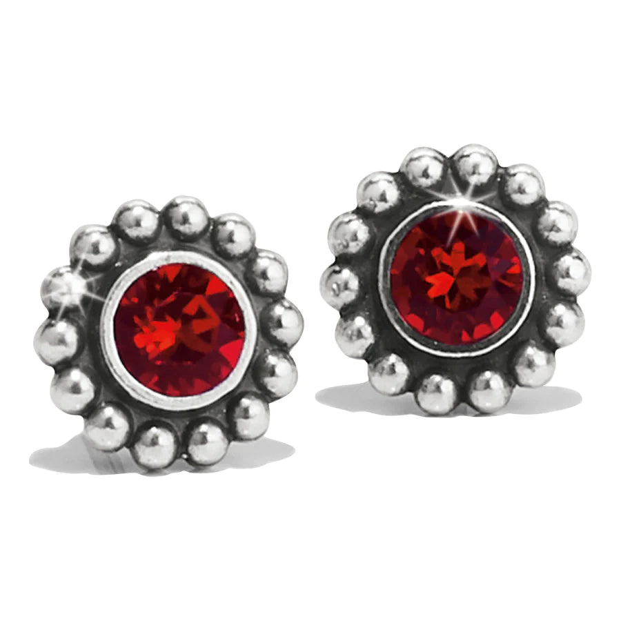 Twinkle Mini Post Earrings in Ruby